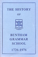 book cover: History of Bentham Grammar School