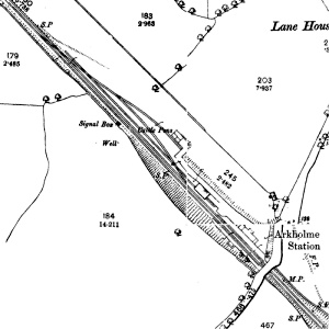 Arkholme station layout